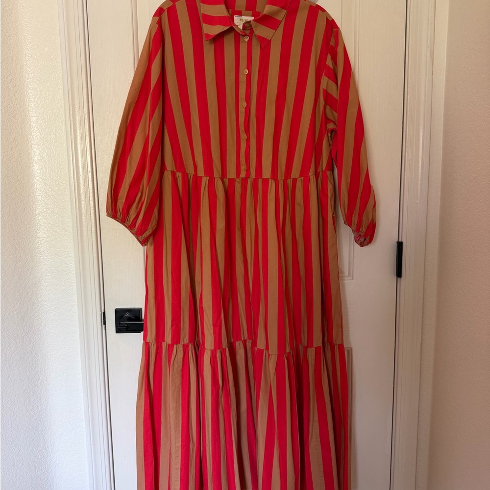 MAEVE BY ANTHROPOLOGIE STRIPED DRESS - SIZE 1X